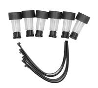 ZYLARUM Solar LED Pool Fixtures | Weatherproof for Swimming Pools/Fences/Backyards | Warm White Illumination for Night Security & Ambiance | 6 Pack with Straps