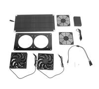 ZYLARUM Solar Operated Fan 10W 18V 3000 RPM | 200 CFM Excellent Flow Weatherproof Dual Ventilation Fan | for Chicken Coops/Greenhouses/Sheds | Pet Houses Movement