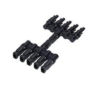 ZYLARUM Solar Panel Branch Connector 5 Way | IP67 Weatherproof for Multiple Panel Connection | PV - Compatible Parallel Connector Male Female | 20A 30A DC1000V
