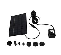 ZYLARUM Solar Water Pump Kit 9V 1.8W | Debris - Blocking Mesh & 4 Nozzles for Garden/Pond/Bird Bath | Cordless Fountain Pump with 150cm Spray Height