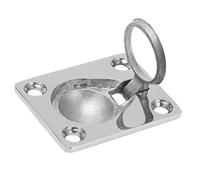 ZYLARUM Stainless Steel Flush Mount Boat Lift Ring | Marine Pull Handle with Protective Coating | Easy Install Replacement for Boats/Yachts/Vessels | 316 Grade Hardware