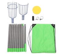 ZYLARUM Stainless Steel Fruit Picker Tool | Adjustable Length 4.2m with Foam Pad Basket | Harvesting Tool for Lemon/Orange/Avocado Trees | Easy Assemble & Labor Saving