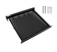 ZYLARUM Stendibiancheria retrattile per montaggio a parete | Piattaforma in rete pieghevole per patio/bagno/camera da letto | Portabiancheria in alluminio con 6 ganci (Black)