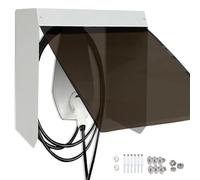 ZYLEDW Tetto della Stazione di Ricarica per Auto in Acciaio Inossidabile, Protezione Tetto, Kit Protezione, Accessori per Montaggio a Parete, 55 * 60 * 25CM