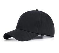 Zylioo Berretto da baseball oversize XXL Cappelli a testa grande per gli uomini Cappelli per papà Cappelli da papà Cappelli a corona alta Cappello strutturato regolabile 55,9 - 64,8 cm, nero,