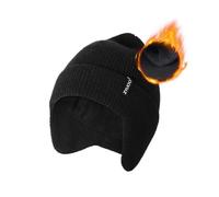 Zylioo Oversize 3XL/2XL/XL/L Beanie Cappelli con paraorecchie, S/M foderato in pile Skull Cap,Plus Size Inverno caldo cappelli lavorati a maglia
