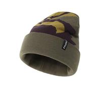 Zylioo XS/S/M/XL/XXL/3XL Berretto lavorato a maglia per la testa grande, berretto invernale con ombrello, grande inverno caldo lavorato a maglia, Verde mimetico, XXL-3XL