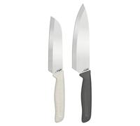 Zyliss Classico Coltelli da Cucina (2 Pezzi), Coltello Santoku e Coltello Chef, Set Coltelli da Cucina Professionali in Acciaio Inossidabile, Lame Affilate, Foderi Inclusi, Coltello per Carne, Verdura