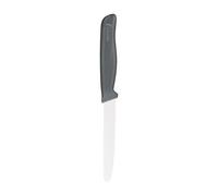 zyliss Coltello da Pomodoro Seghettato da 10 cm o 3.9 Pollici, Affilato in Acciaio Inossidabile Tedesco con Manico Antiscivolo in Paglia di Frumento, Coperchio di Sicurezza, da Cucina o da Verdura
