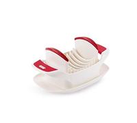 Zyliss E46420 Affetta Pomodoro Manuale, Plastica/Acciaio Inossidabile, Bianco/Rosso, Tagliare i Pomodori e la Mozzarella, Lavabile in Lavastoviglie, 5 Anni di Garanzia