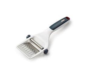 Zyliss E900036 Dial & Slice Affetta Formaggio, Plastica, Acciaio Inossidabile, Bianco, Grigio, Strumento per Tagliare il Formaggio Manuale, Lavabile in Lavastoviglie