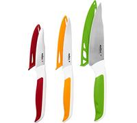 zyliss E920240 Comfort Set di Coltelli Spelucchino, Multiuso in 3 Pezzi, Acciaio Inossidabile Giapponese, Multicolore, Coltelli da Cucina Universali, Lavabili in Lavastoviglie