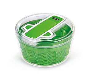 Zyliss E940015 Swift Dry Centrifuga Per Insalata, Piccolo, Plastica, Verde, Insalatiera con Coperchio, Scolaverdure, Lavabile in Lavastoviglie