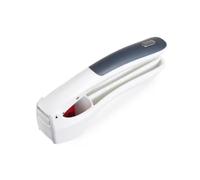 Zyliss E960006 Spremiaglio Facile Pulire, Plastica, Acciaio Inossidabile, Bianco, Grigio, Trita, Schiaccia, Spremi Aglio, Durevole, Lavabile in Lavastoviglie