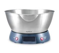 Zyliss E970054 Bilancia da Cucina Digitale, Acciaio Inossidabile, Plastica, Argento, Blu, Elettronica, Display LCD, Per Alimenti e Liquidi, Include Ciotola Rimovibile