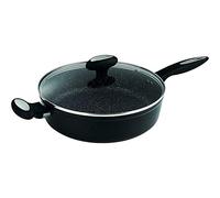 zyliss E980069 Ultimate Padella Sauté, 28cm, Alluminio Forgiato, Nero, Rivestimento Antiaderente, Adatto per Induzione e Lavabile in Lavastoviglie Antiaderente