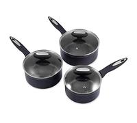 Zyliss E980143 Ultimate Set di Casseruola 3 Pezzi, Varie, Alluminio Forgiato, Nero, Rivestimento Antiaderente, Adatto per Induzione e Lavabile in Lavastoviglie Antiaderente