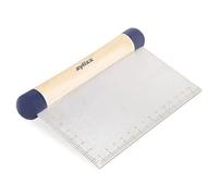 Zyliss E980213 Tagliapasta, Raschietto da Banco, 17cm x 11cm, Legno, Acciaio Inossidabile, Argento, Naturale, Blu, Raschietto da Tavola, Legno di Provenienza Responsabile