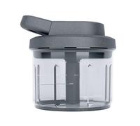 Zyliss Easy Pull Tritatutto Manuale, 800 ml, 3 lame in acciaio inox, frullatore per cipolle tritare, tagliare, purea, frullatore di verdure, carni, noci facilmente, grigio