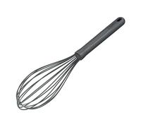 Zyliss Frusta a cucina grande in silicone, manico in paglia di grano sostenibile, frusta a palloncino con testa in silicone resistente al calore, adatta per pentole antiaderenti, grigio