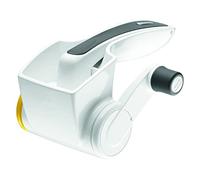 Zyliss Grattugia Manuale Rotativa Classica, Plastica, Acciaio Inossidabile, Bianco, Grigio, Per Grattugiare Formaggio, Verdure, Noci, Cioccolato, Lavabile in Lavastoviglie