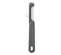 Zyliss Pelapatate girevole, extra affilato, con cannuccia di grano sostenibile, impugnatura comoda, copertura per sicurezza, in acciaio inox, lavabile in lavastoviglie
