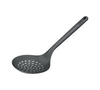 Zyliss Schiumarola, in paglia di grano sostenibile/nylon, cucchiaio da cucina con fori per schiumare/drenare, antiaderente, testa in silicone resistente al calore, grigio Beluga, 33,5 cm x 12 cm
