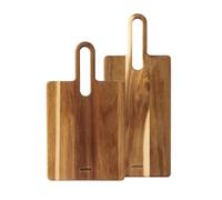 Zyliss Set de 2 Tagliere per Formaggi in Legno di Acacia | 2 Pezzi, Tagliere aperitivo con manico, Tagliare e servire formaggi, salumi, antipasti e pane, Garanzia 5 anni