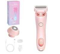 Zylla Smoothshave Razor, Razor for Women, Smooth Shave Razors Womens Body Trimmer, Body Trimmer with Removable Head, Painless Wet Dry Shaver, for Face (Pink)