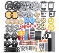 Zylopa 116 pezzi -Gears-Axle Kit Technic-Pin-Connector Bush - Ruote-Link-Chain Differenziale Technic-Parts-Set pezzi (colore casuale)