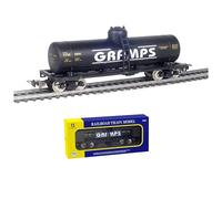 Zylopa Modello ferroviario in scala HO, scala 1:87: carro merci dotato di due container cisterna da 40 piedi HO 98450