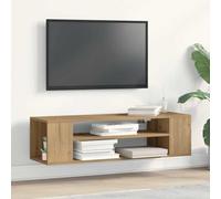 zylophax Mobile TV in legno ingegnerizzato artisian oak 100x30x26,5 cm con 2 ripiani, supporto per televisore, tavolino moderno per soggiorno, credenza versatile e funzionale