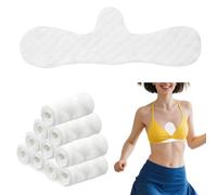 Zyluniy 10 Pezzi Cuscinetti Antisudore per Reggiseno in Cotone Fodera per Reggiseno Pad Assorbi Sudore Sottoseno per Donna (Bianco)