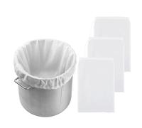 Zyluniy 3 Pezzi Sacchetto Filtro,80 Mesh 45 x 60cm Sacchetto Filtro per Straining, Micron Fine Mesh Filter Bags, Sacchetti Filtranti in Nylon per Birra Vino,caffè,Yogurt (80)