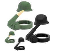 Zyluniy 4 Casco da Birra Riutilizzabile, Divertente Casco da Birra, Tappo per Bottiglie di Birra,Soldato Salute Bottiglia di Birra per Feste, Bar, Veterani, Appassionati