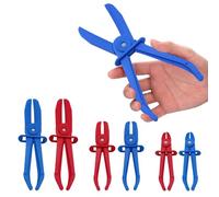 Zyluniy 6 Pezzi Pinze per Tubi in Nylon, Set di Pinze per Tubi Flessibili, Pinzes per Morsetti Linea Set di Utensil (Rosso+Blu)