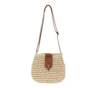 Zyluniy Borsa Donna Estiva, Borsa Mare Paglia Boho, Borsa di Paglia Donna, Borsa in Paglia Donna, Borse Mare Donna Borse in Paglia Estive Donna per Spiaggia, Vacanze (Beige)