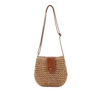 Zyluniy Borsa Donna Estiva, Borsa Mare Paglia Boho, Borsa di Paglia Donna, Borsa in Paglia Donna, Borse Mare Donna Borse in Paglia Estive Donna per Spiaggia, Vacanze (Cammello)