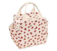 Zyluniy Borsa Termica Porta Pranzo, 12L Borsa Termica con Tasca Laterale, Borsa Frigo Pranzo, Porta Pranzo Termico Portatile Lunch Bag per Lavoro, Scuola,Viaggi, Campeggio, Picni (Beige Heart)