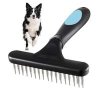 Zyluniy Defilante peloso per cani e gatti, pettine per cani di alta qualità con due file di perni per sciogliere nodi, infeltrimenti e sottopelo