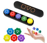 Zyluniy Gonggi Korean Game, Gonggi Jack Stone Pebbles Set Gioco, Traditional Korean Games Gonggi, Base (con coperchio) + 5 sassolini,entraînement de coordination œil-main per Attività Familiari