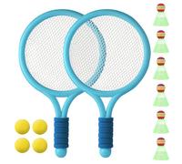 Zyluniy Racchetta tennis bambino, racchette da tennis bambini con 4 palline soft da allenamento e 6 volani, Set di Racchette da Tennis per Bambini, tennis soft sport indoor e outdoor