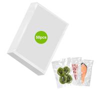 Zyluniy Sacchetti Sottovuoto Alimenti 20x30 cm 50 Buste Sottovuoto Alimenti, Sacchetti Sottovuoto per Macchina Sottovuoto e Sous Vide Cucina, Sacchi Sottovuoto Alimenti Senza BPA