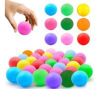 Zyluniy Table Tennis Balls, 50 pezzi palline ping pong colorate, 40 mm palline da ping pong colori misti divertenti per principianti, per giochi di festa in famiglia, Party Games