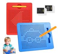 Zyluniy Tavola da Disegno Magnetico, Lavagne da Disegno con Piccole Palline Magnetiche in Acciaio con Penna, Magico Gioco Magnetico, Lavagna Magnetica Bambini Giocattolo Educativo per dai 3 Anni in Su