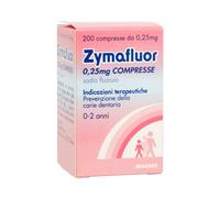 Zymafluor 0,25 mg Sodio Fluoruro Prevenzione Carie 200 Compresse