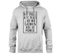 Zymbatee Io Avere No Idea Che Cosa Io Sono Facendo Pullover Unisex con vestibilità Classica con Cappuccio Grigio