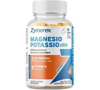 Zymerex Magnesio Potassio e Vit B6 Integratore Per Riduzione Stanchezza, Affaticamento e Funzione Muscolare 60 Gummies
