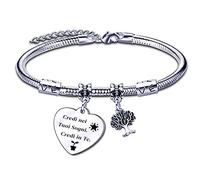 ZYMGUO Amica Regalo Bracciale Donna Braccialetti Amicizia La Vera Amicizia Regalo di Laurea Compleanno