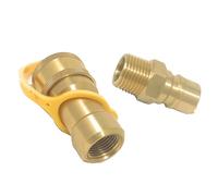 ZYMIADOU Adattatore rapido d'ottone del propano/dei montaggi di scollegamento adatto per naturale e propano con il montaggio d'ottone delle coperture